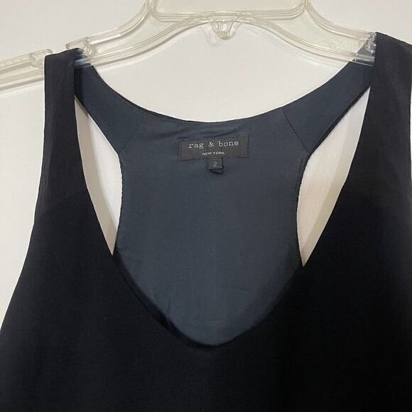 RAG & Bone Black sleeveless short sheath dress size US 2 - Picture 3 of 6